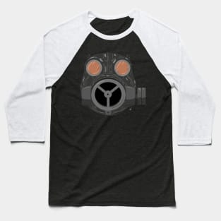 Caiman Gas Mask Baseball T-Shirt